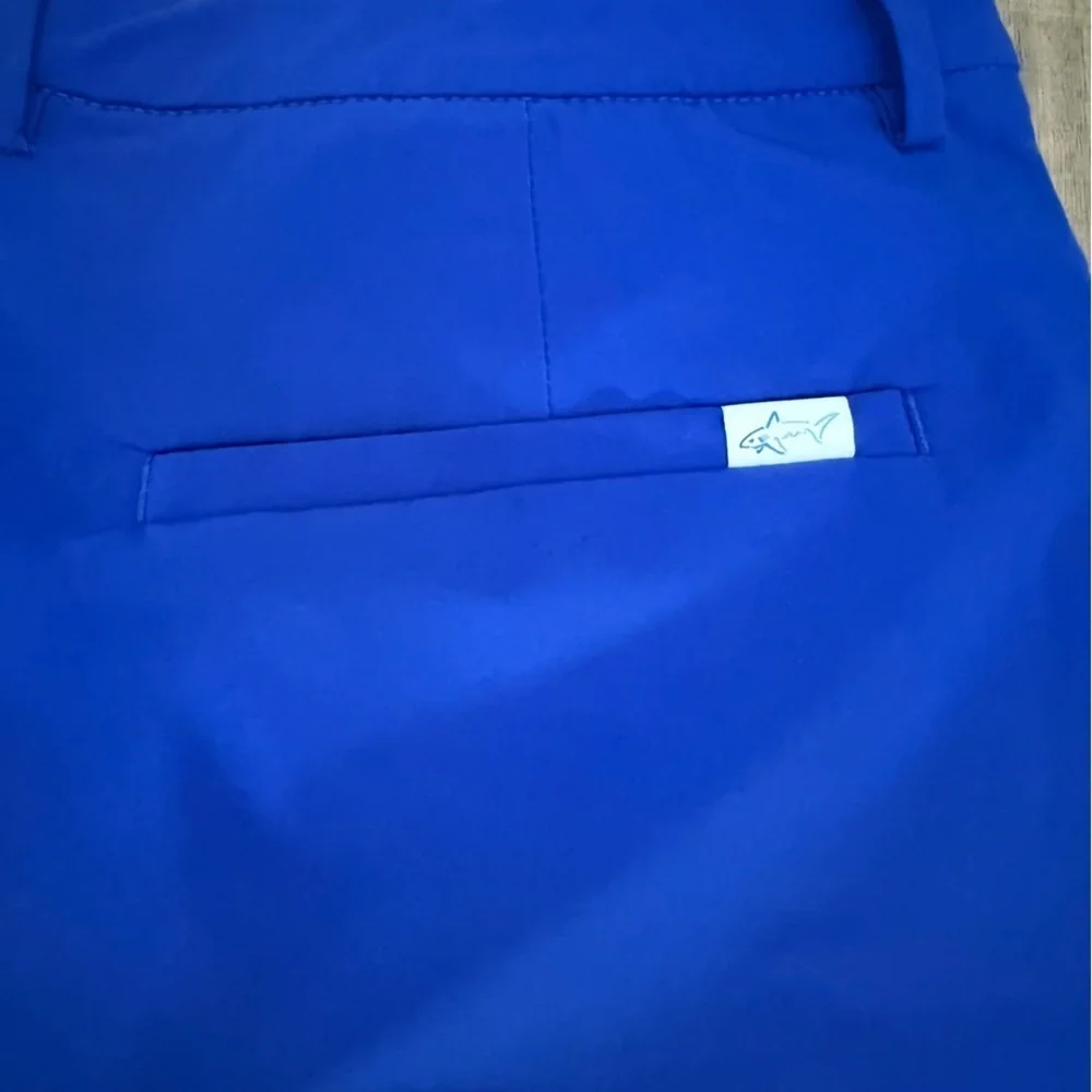 Attack Life by Greg Norman Blue Flat Front Shorts